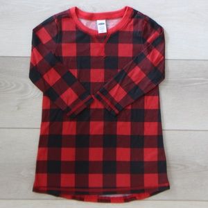 Baby Nightgown/PJs Red Buffalo Check (18/24M)